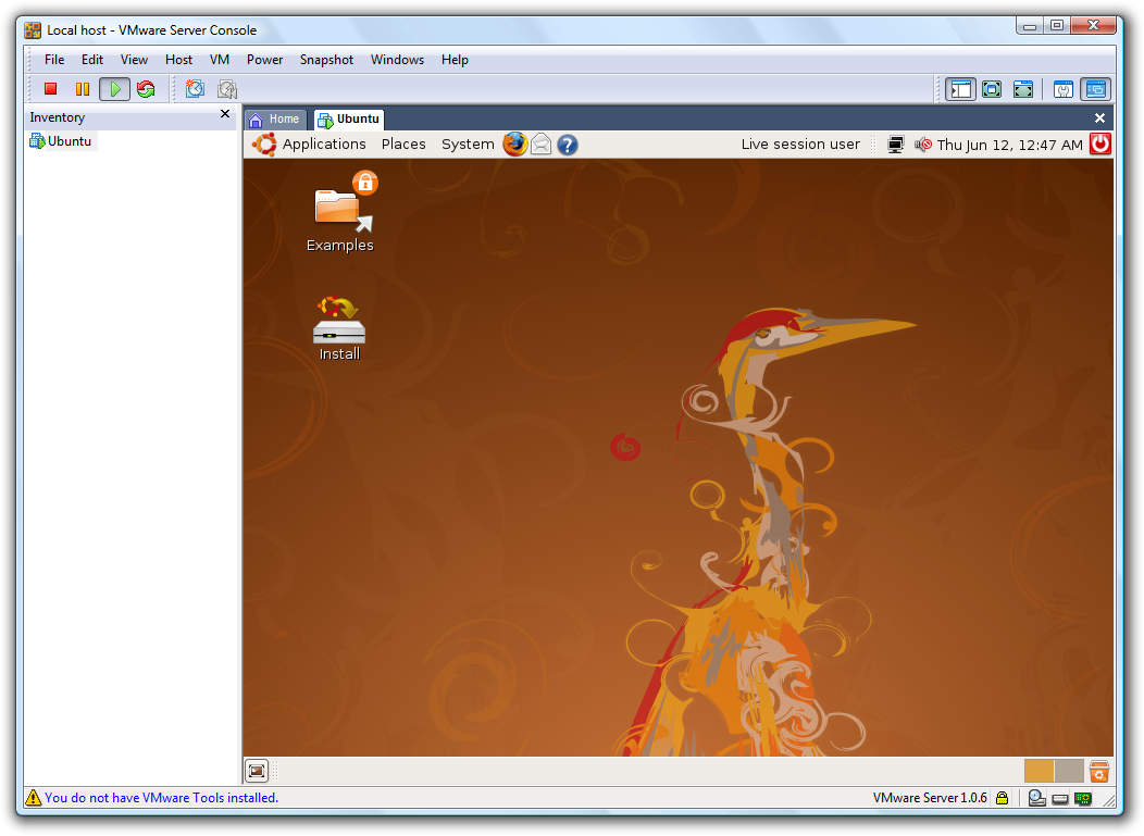 VMware Server picture or screenshot